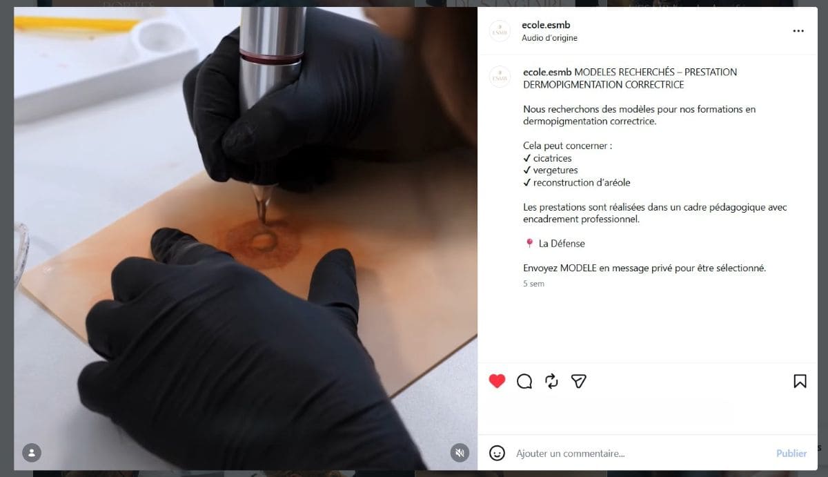 Se faire maquiller gratuitement à Paris : 10 bons plans ESMB recherche de modeles en dermopigmentation