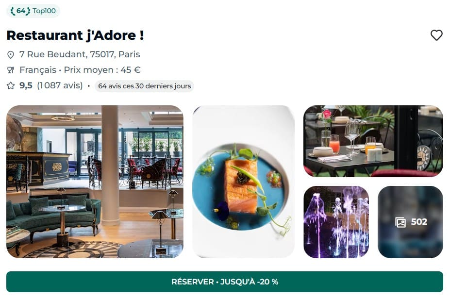 The Fork, idéal pour manger moins cher au restaurant ! bon plan the fork restaurant j adore paris 17