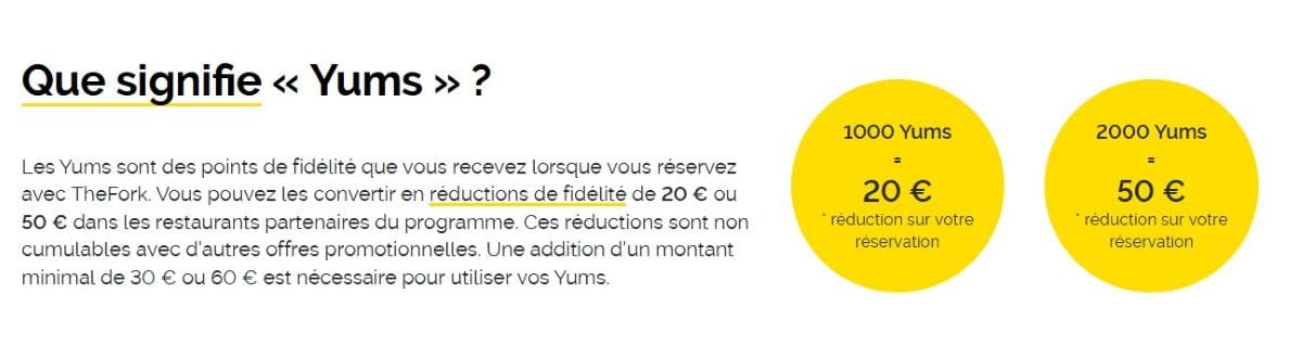 The Fork, idéal pour manger moins cher au restaurant ! yums les points de fidelite the fork