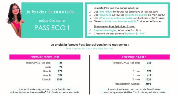 Carte Pass Eco