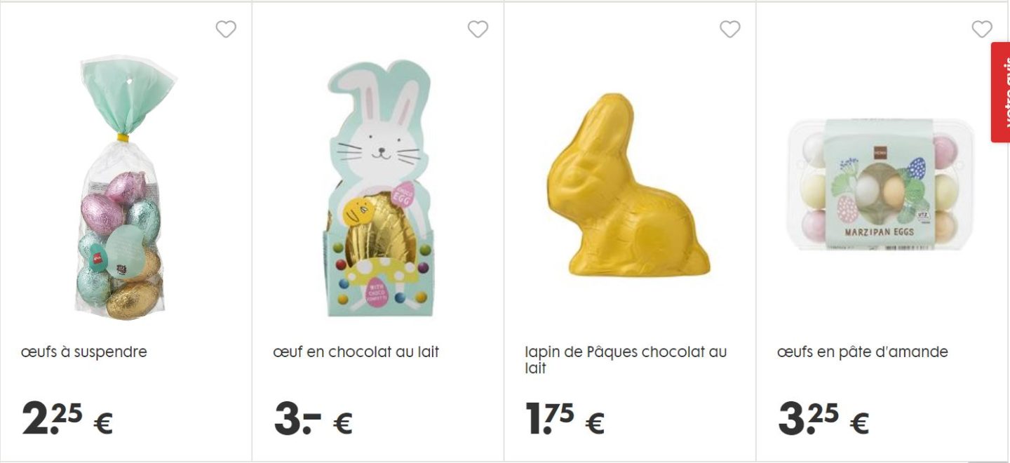 Chocolats de Paques HEMA 2019