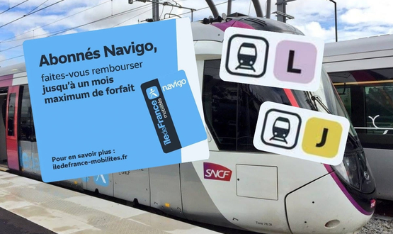 Remboursement Navigo 2026 : lignes J et L