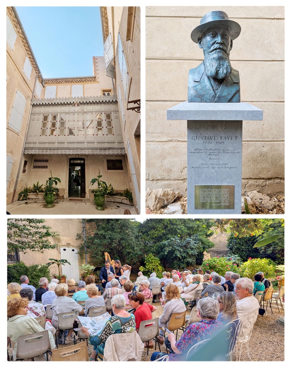 musee fayet de beziers et buste de gustave fayet