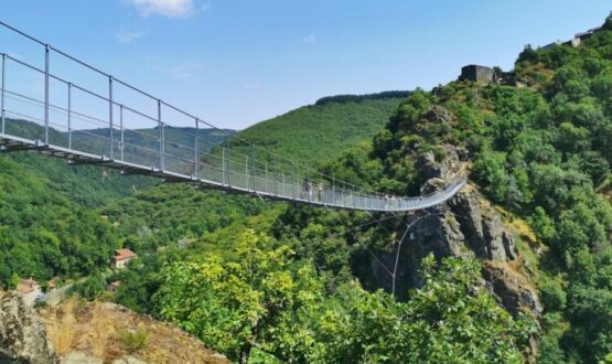 Passerelle de Mazamet, quelle vue !