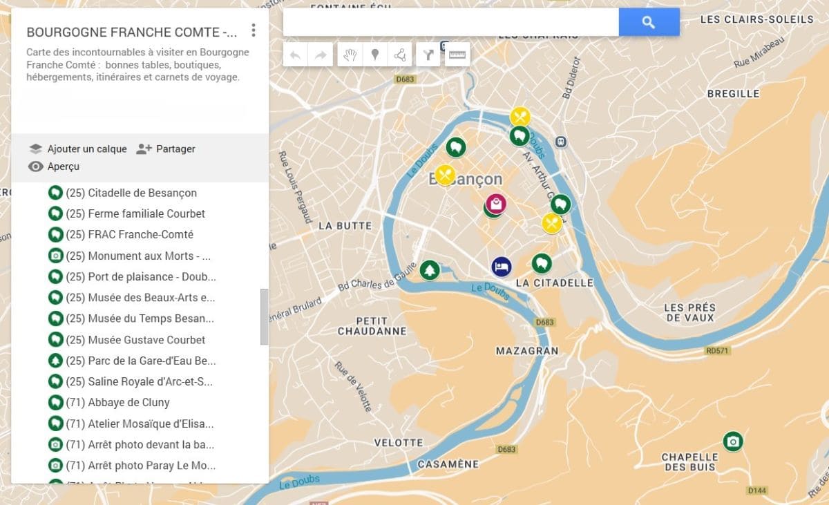 carte touristique de besancon par copinesdebonsplans