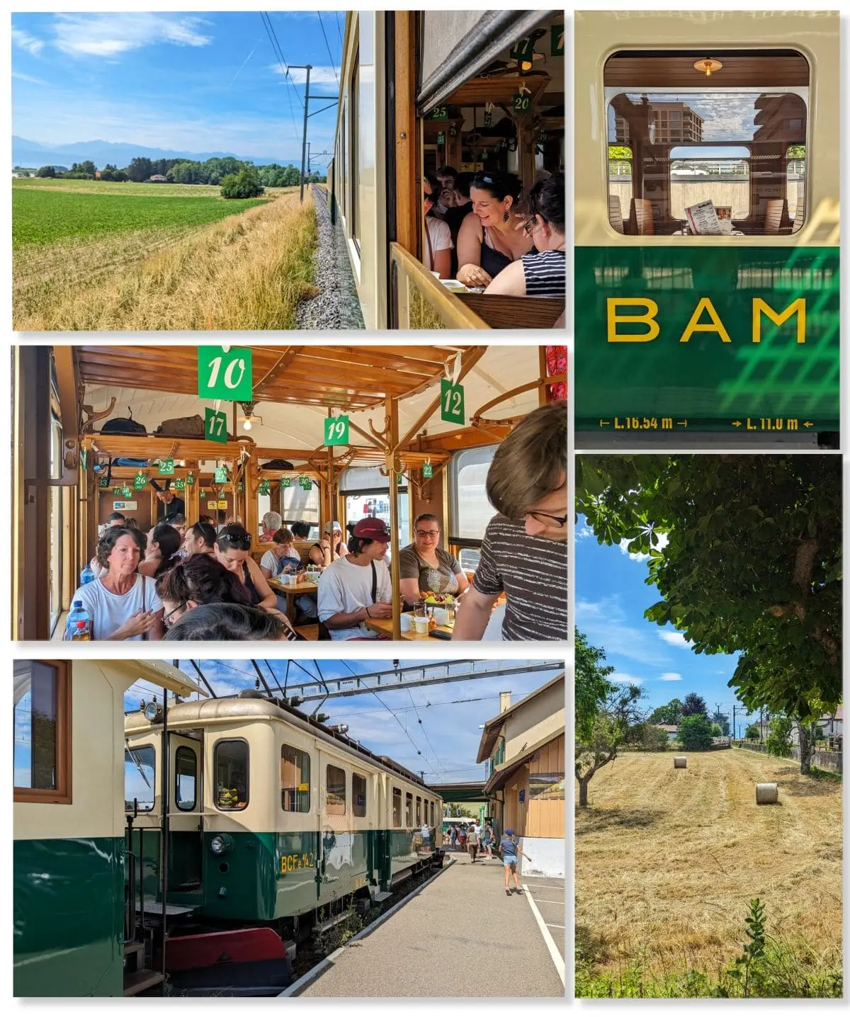 Week-end Suisse au coeur du canton de Vaud bruncher dans un train a morges en suisse