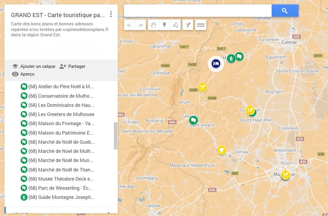 carte tourisme alsace et marche de noel vallee de munster