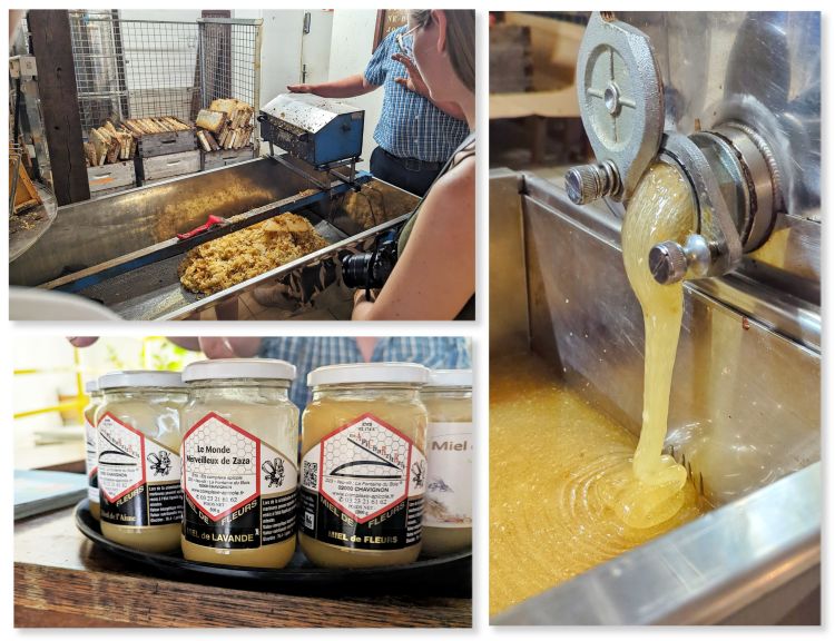 Week-end à vélo sur la voie verte de l'Ailette demonstration de la fabrication du miel aux ateliers de l abeille