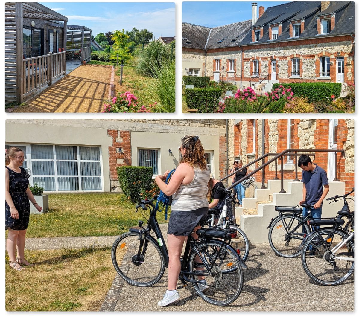 Week-end à vélo sur la voie verte de l'Ailette hotel ferme du chateau accueil velo