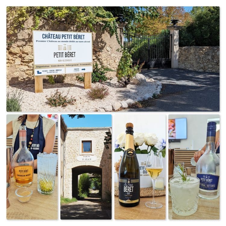 Un beau week-end autour du Canal du Midi et du Saint-Chinian chateau petit beret boissons sans alcool