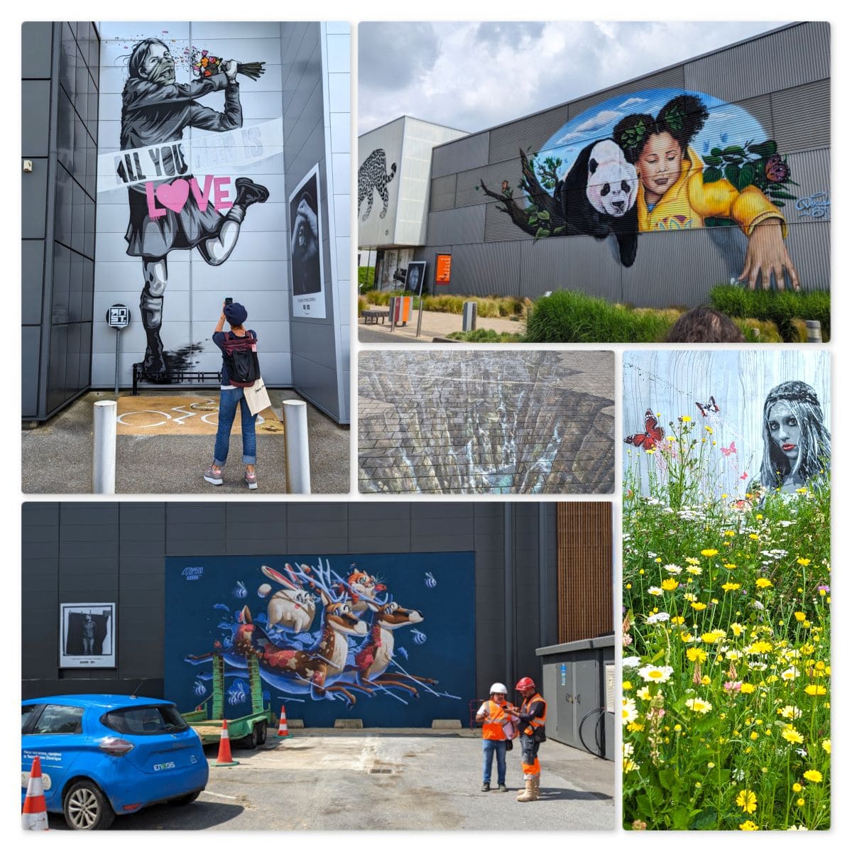 Musée Street Art au Clos du Chêne Montévrain ! oeuvres street art rnst a montevrain seine et marne