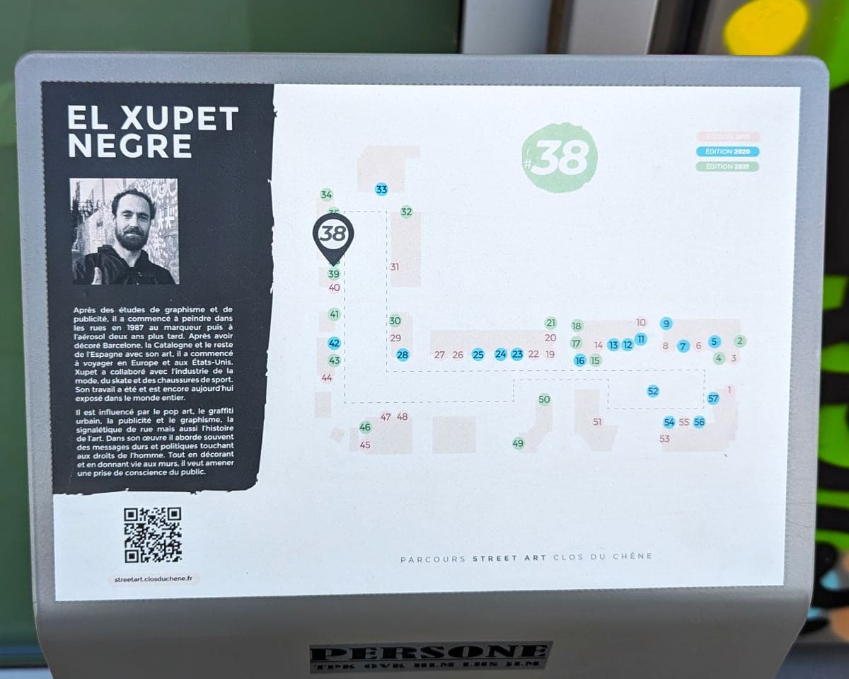 Musée Street Art au Clos du Chêne Montévrain ! parcours street art montevrain clos du chene