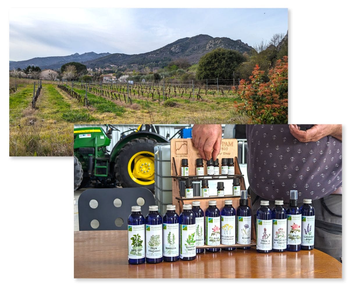 Week-end à vélo le long de la Passa Païs en Occitanie ! huiles essentielles bio orb minervois