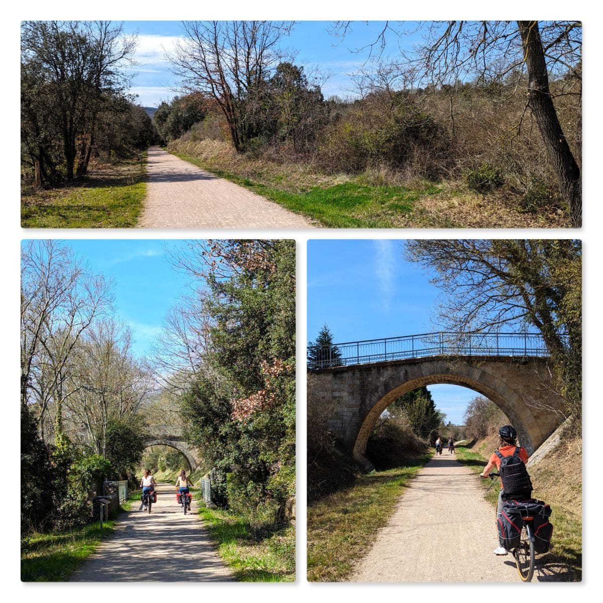 Week-end à vélo le long de la Passa Païs en Occitanie ! en velo sur la voie verte avant lamalou les bains