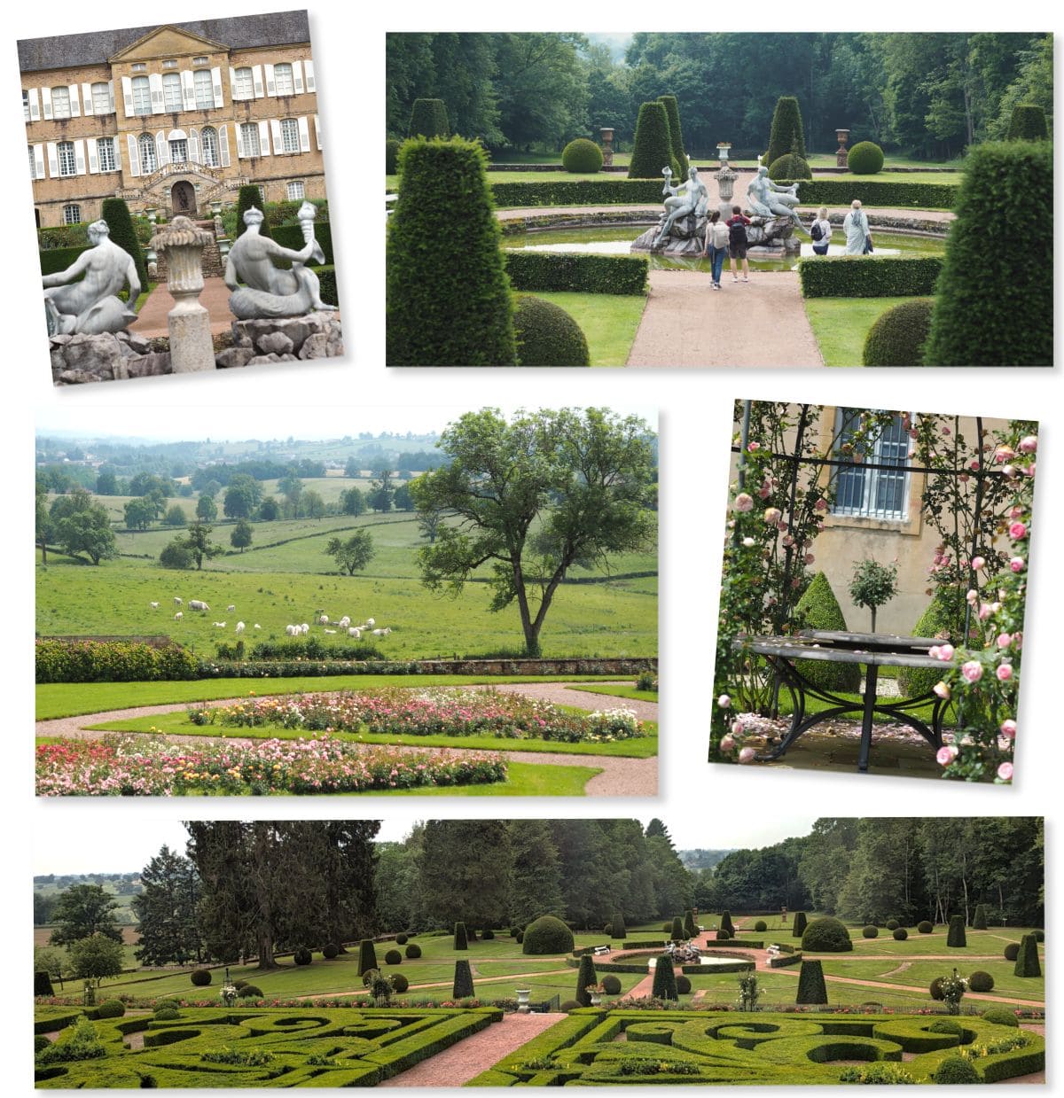 Explorez la Bourgogne du Sud en suivant la CycloRoute71 ! jardins du chateau de dree a curbigny