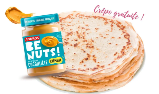 Bon plan Chandeleur : crêpe gratuite avec Andros Be Nuts