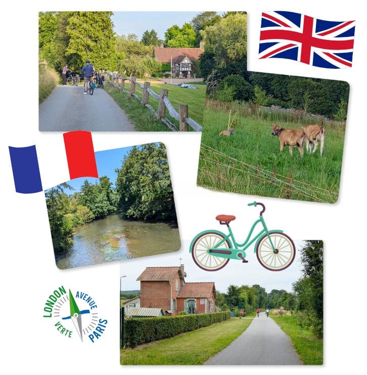 Londres-Paris à vélo : Guide et récommandations pour un voyage mémorable paysages de campagne pendant un voyage a velo sur l avenue verte london paris