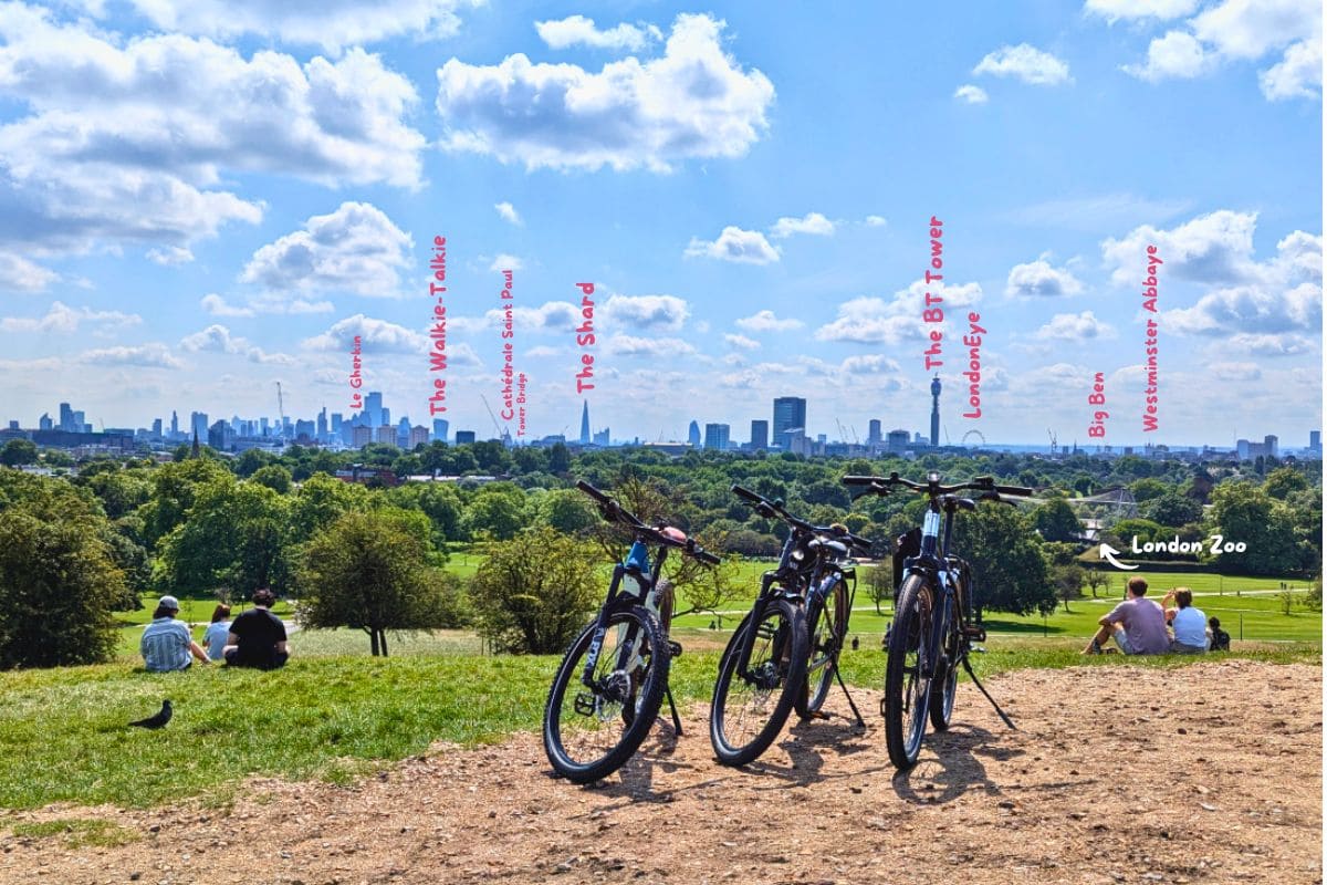 Londres-Paris à vélo : Guide et récommandations pour un voyage mémorable london skyline primrose hill