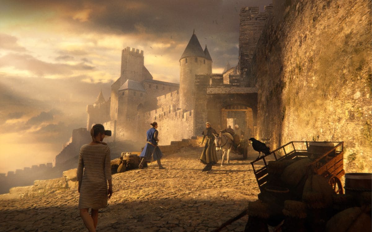 Expérience immersive : Voyagez dans le Carcassonne du 14ème siècle depuis Bercy Village interieur experience vr les derniers remparts carcassonne