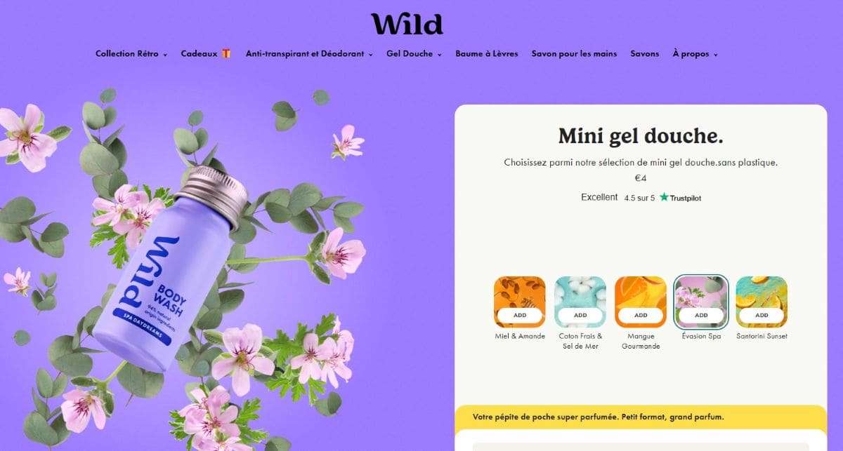 Gel douche rechargeable WILD : mon avis (+code promo) gel douche wild mini rechargeable