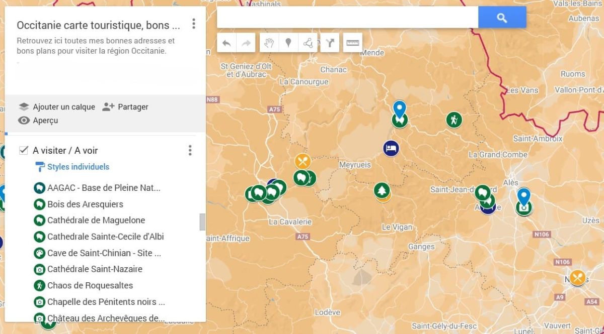 carte des activites a faire dans les cevennes