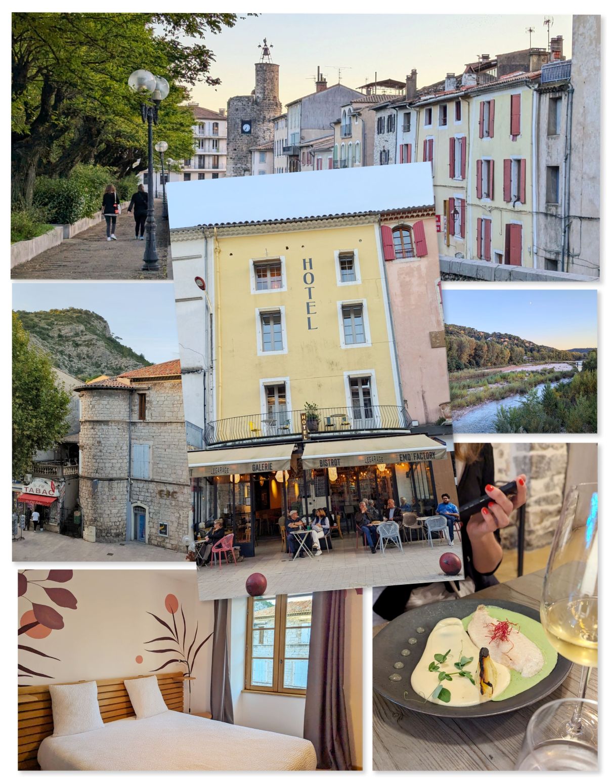 composition de photos de l'hotel garage des cevennes situé à Anduze