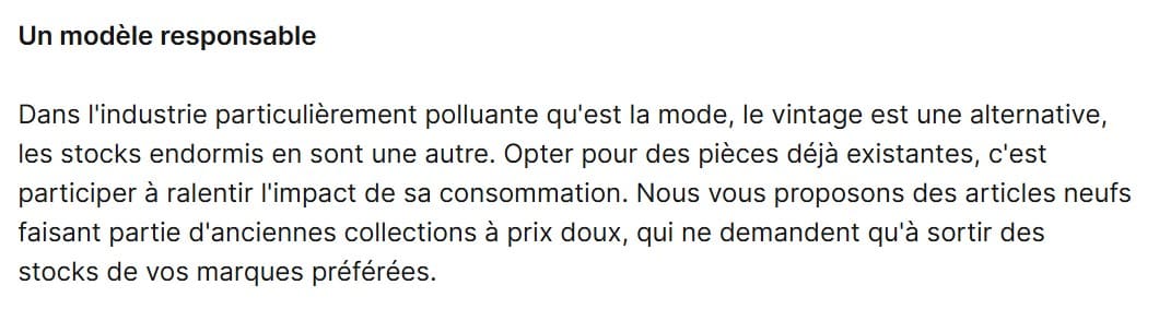 demarche responsable The Bradery