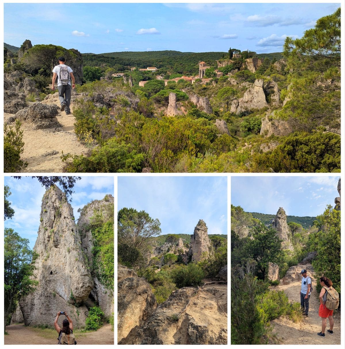vues depuis le cirque de moureze dans la rando sentier des courtinals