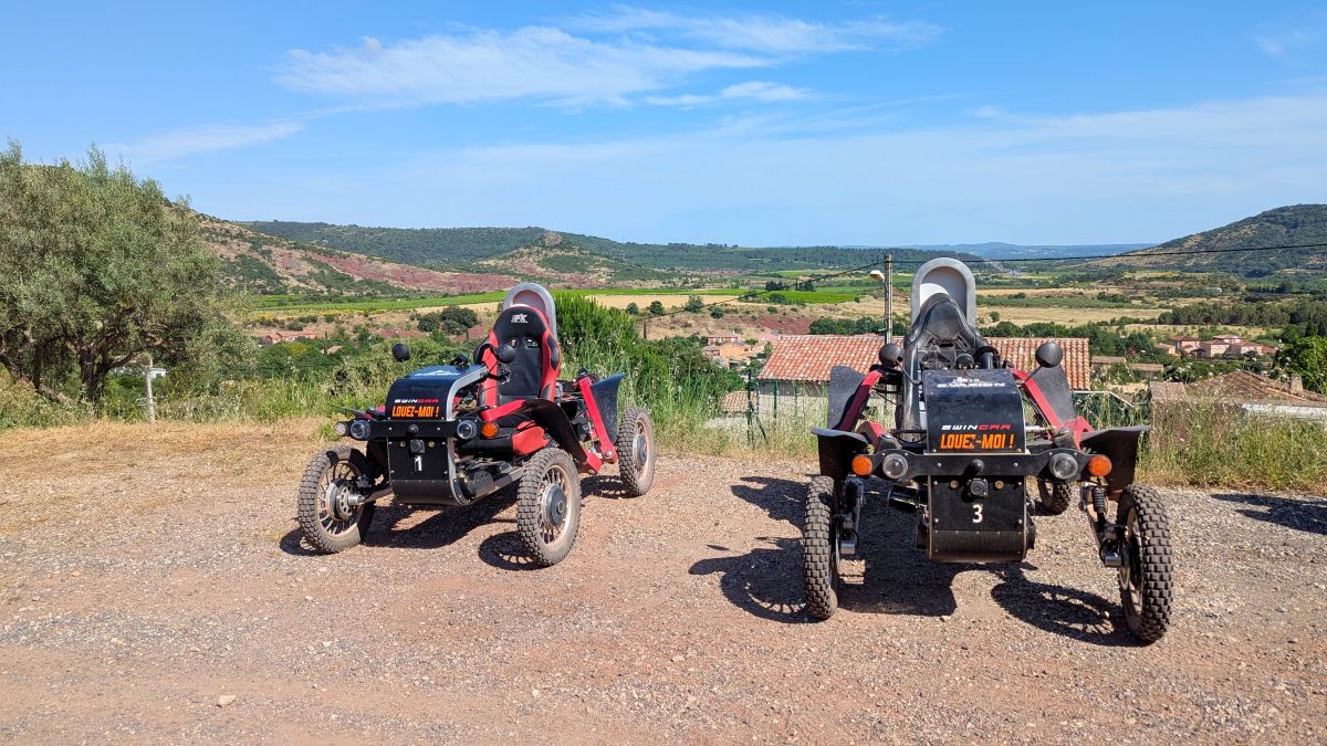 sorties en swincar autour du lac du salagou
