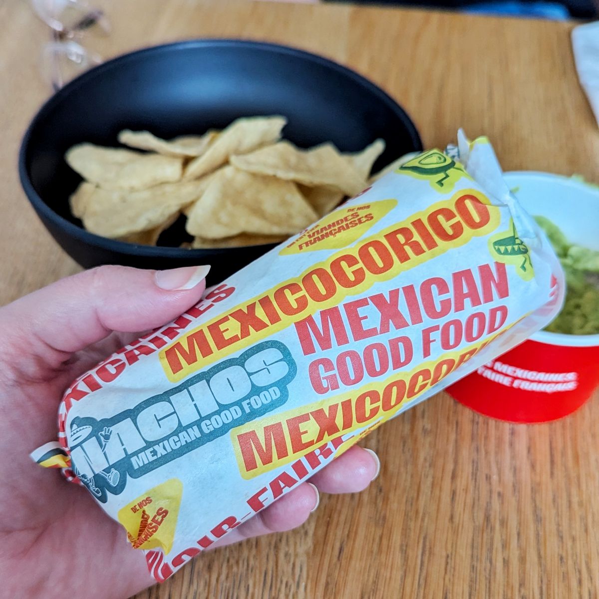 nachos dans son emballage