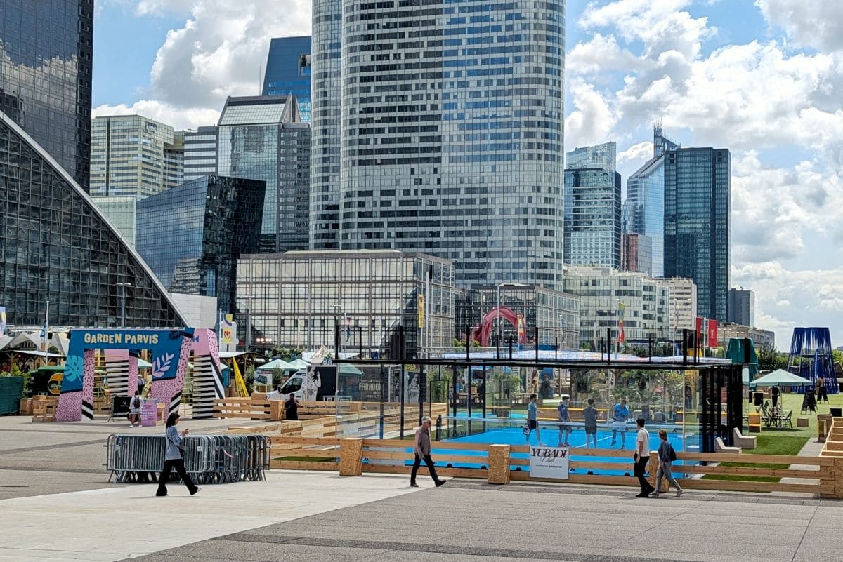 cour de padel du festival garden parvis