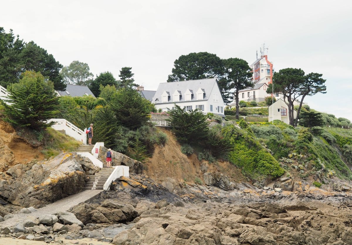 randonnee pedestre sur le GR34 au niveau de saint quay portrieux