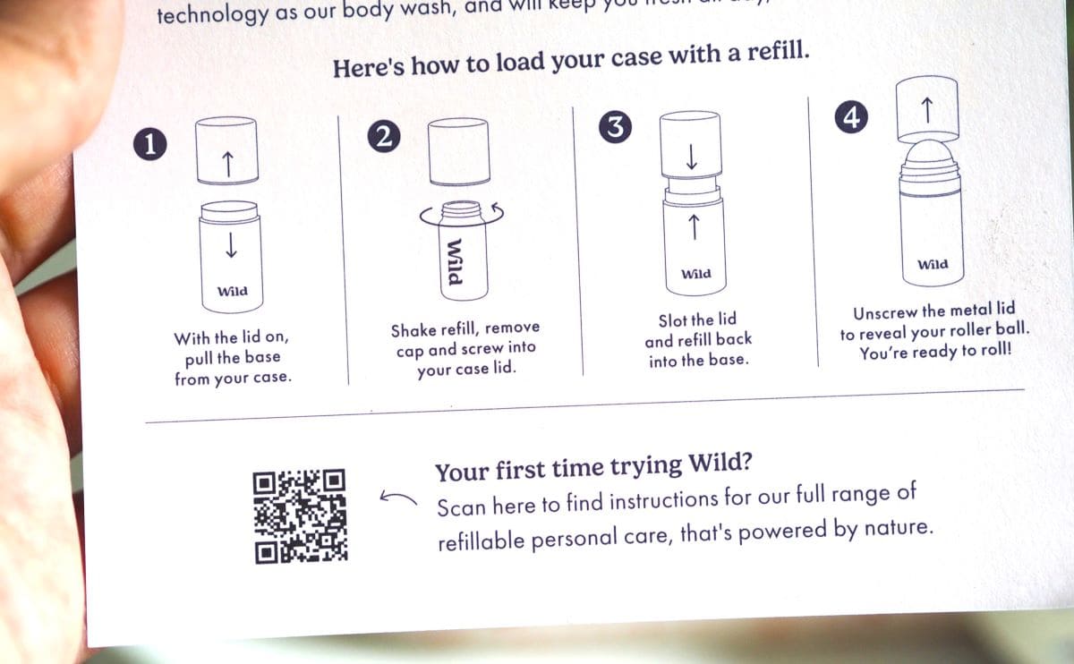 comment recharger le deo roll-on wild