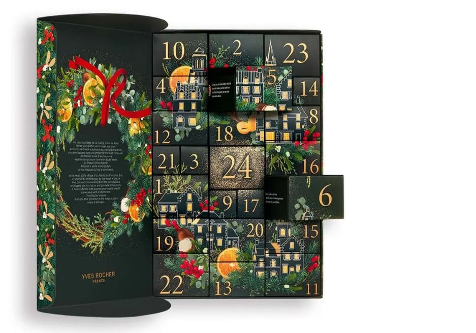 Calendriers de l'avent beauté 2025, 21 coffrets déjà dispo ! calendrier de l avent yves rocher 2025