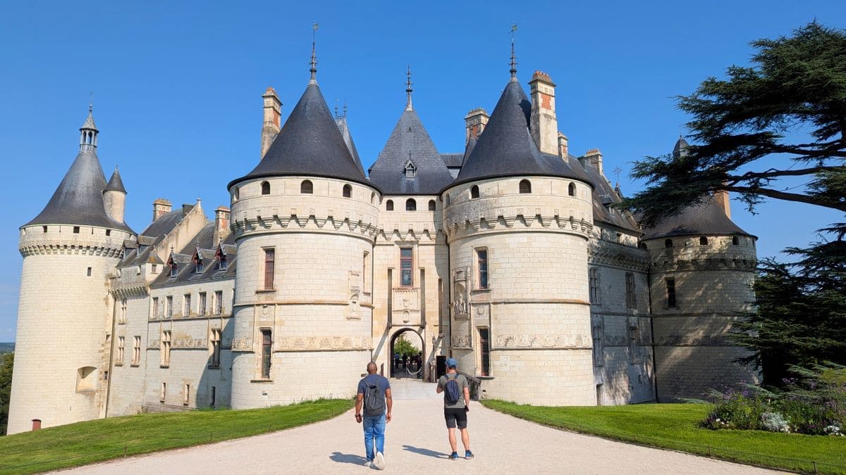 entree du chateau de chaumont sur loire region centre val de loire