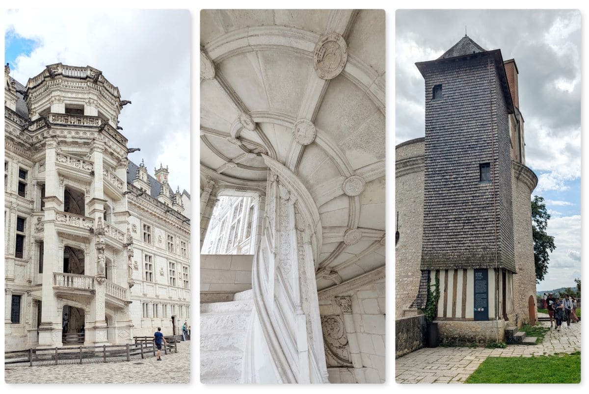 differences architecturales du chateau de blois