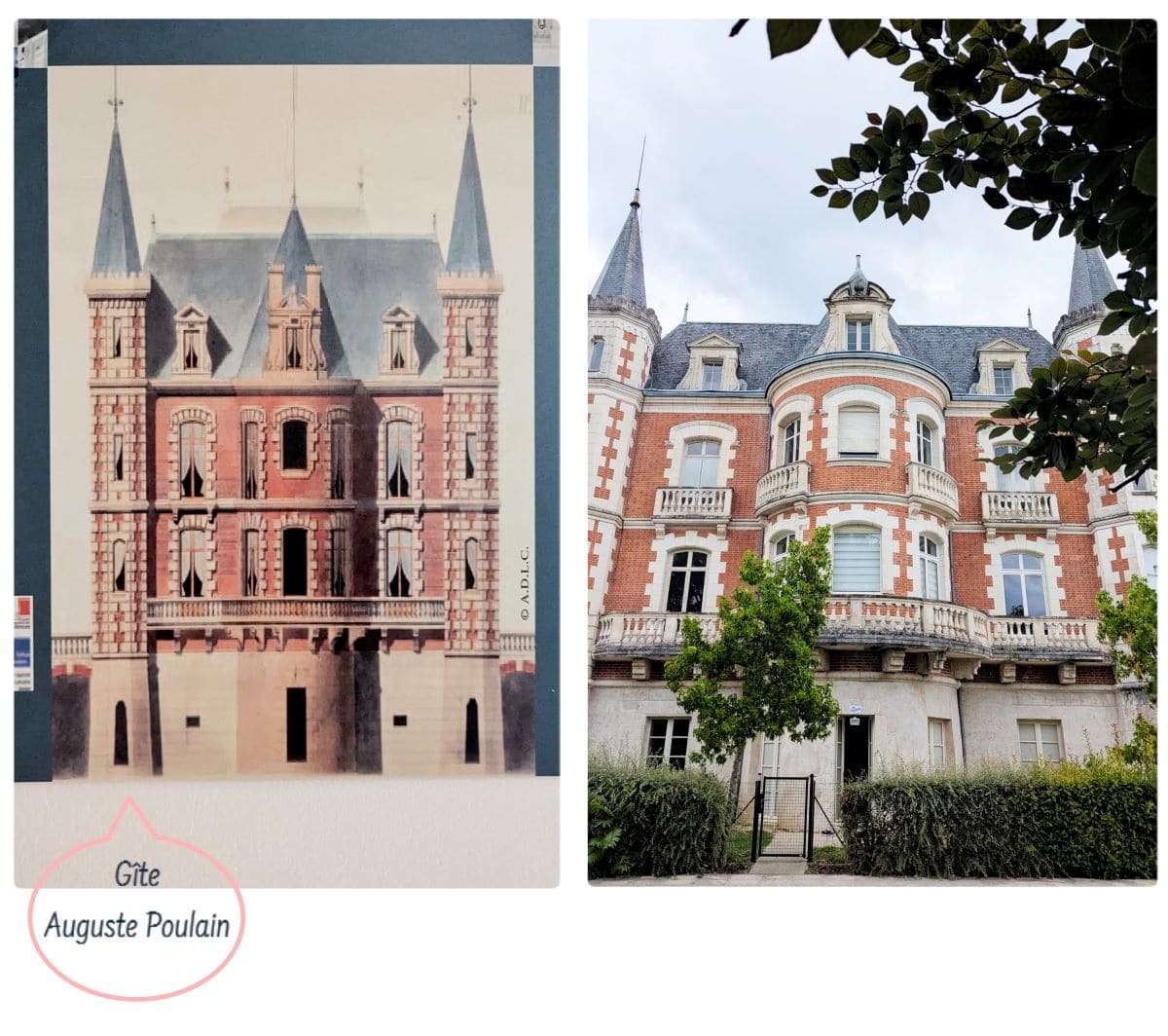 localisation du gite auguste poulain dans ancienne maison de monsieur Poulain