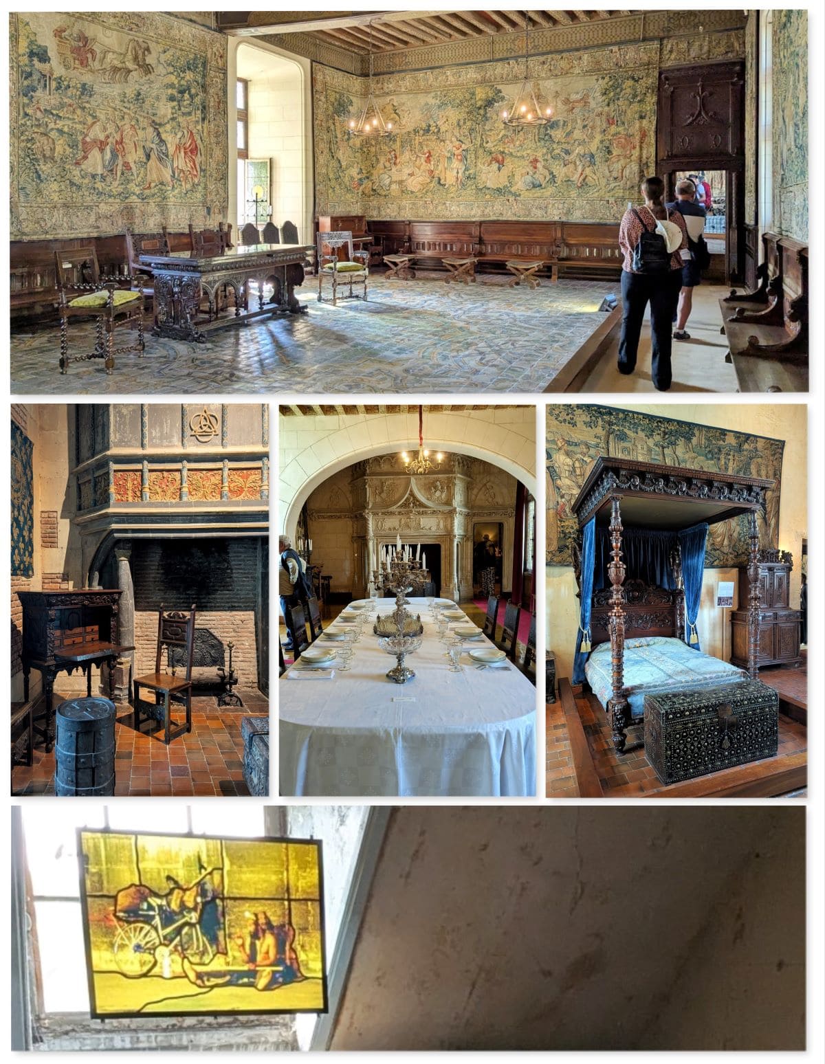 mobilier et espaces interieurs du chateau de chaumont sur loire