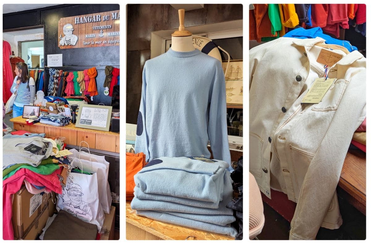 boutique de vetements marins le hangar du marin a binic etables sur mer