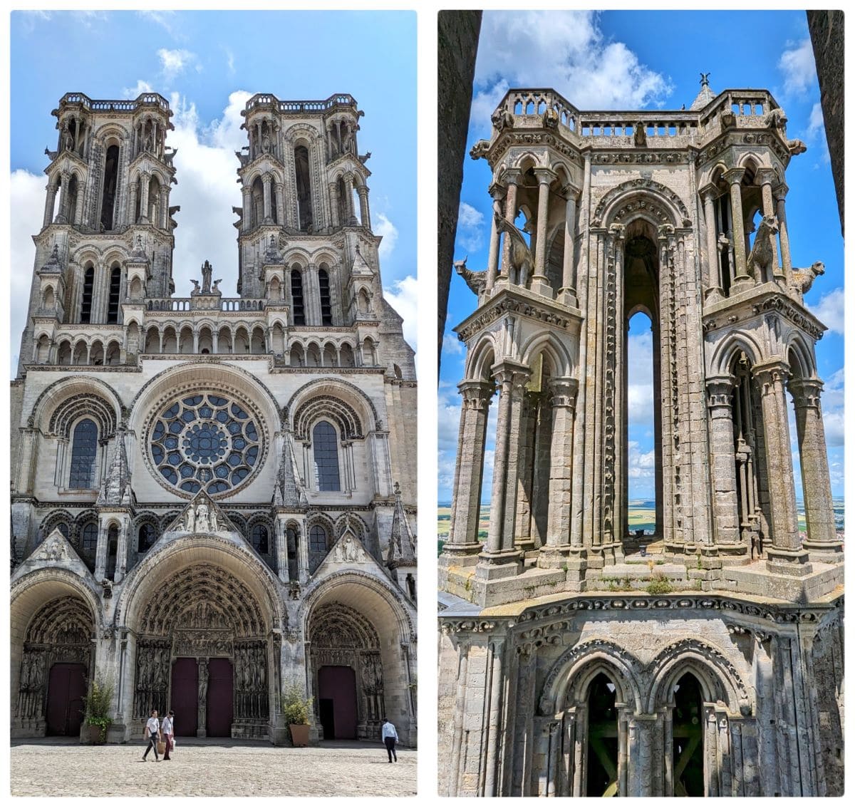 exterieurs de la cathedrale notre dame de laon
