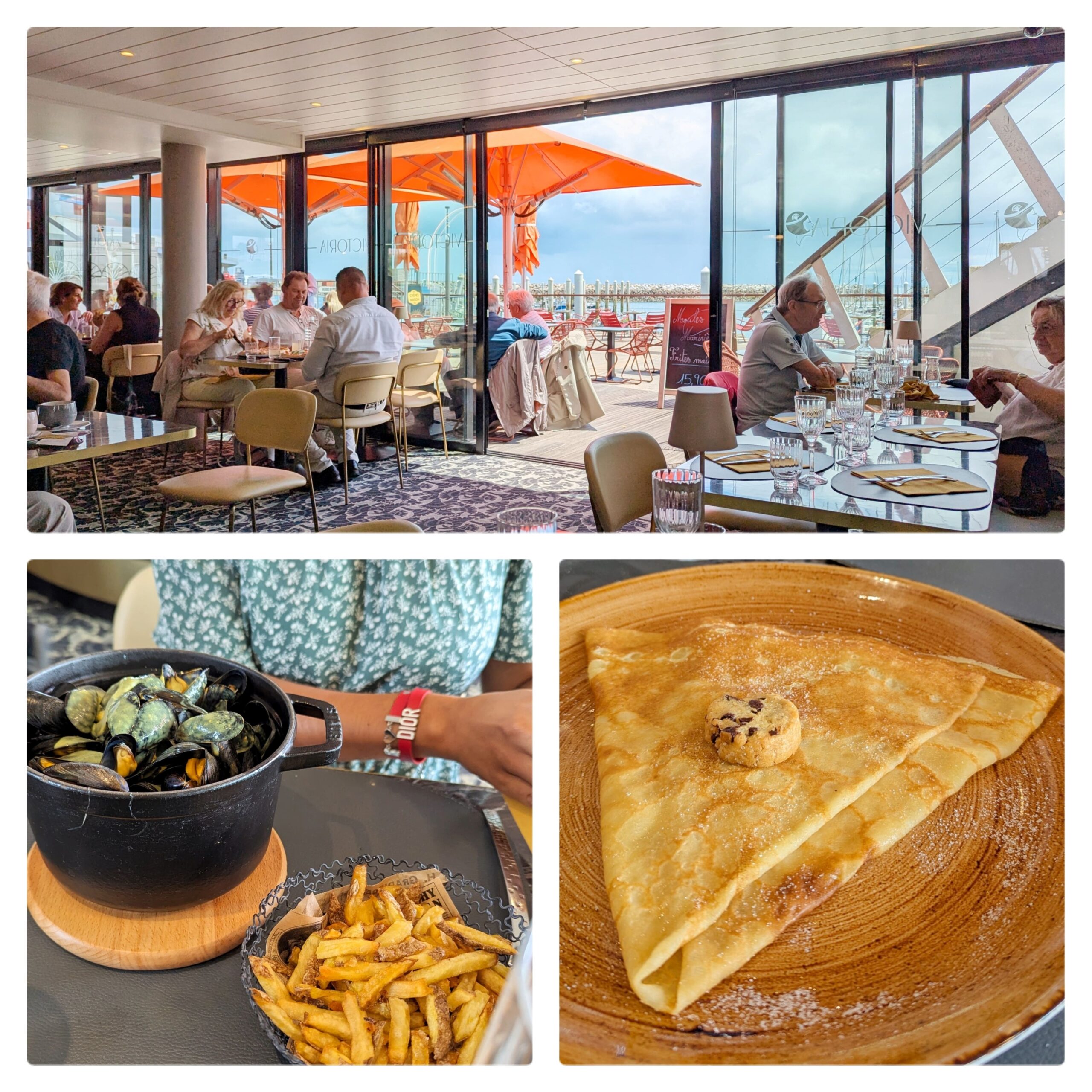 interieur et plats restaurants victoria a saint quay portrieux