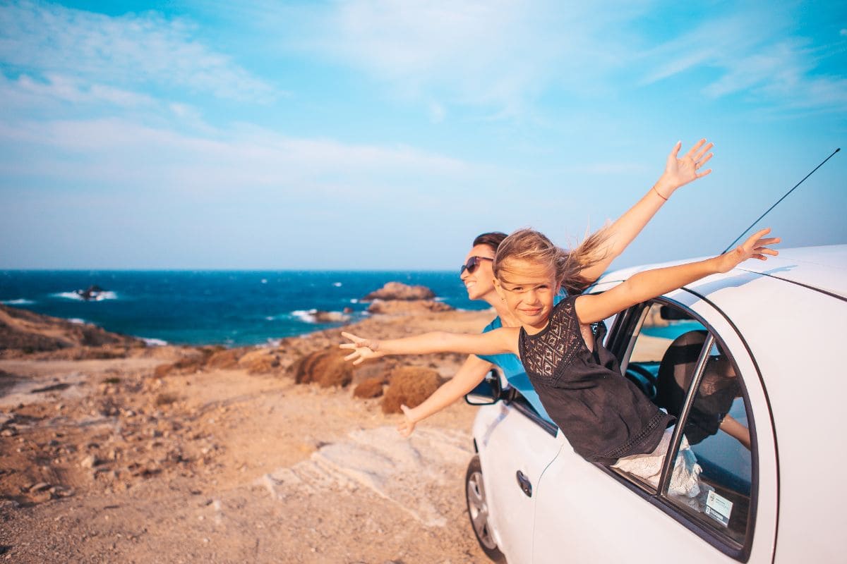 louer un voiture en voyage en famille