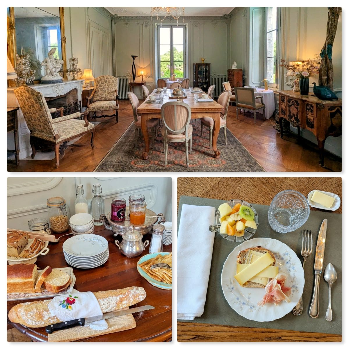 petit dejeuner frais fait maison domaine du cloitre pleneuf val andre