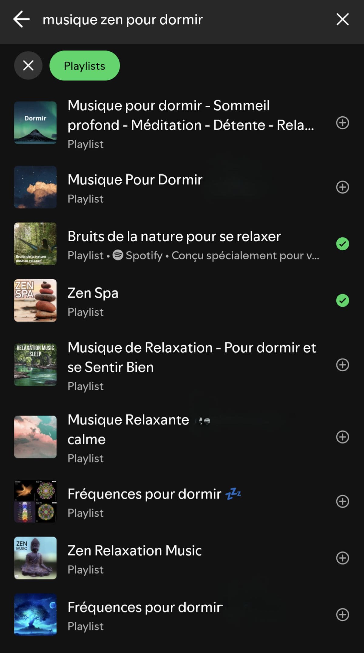 playlist de musiques pour faciliter le sommeil