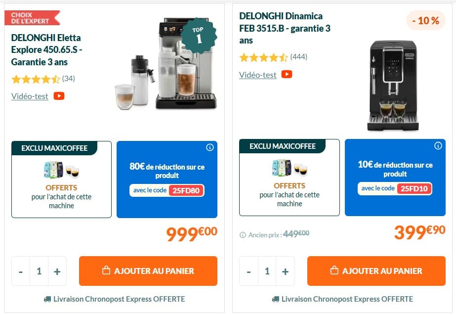 offre promotionnelle machines a cafe maxi coffee