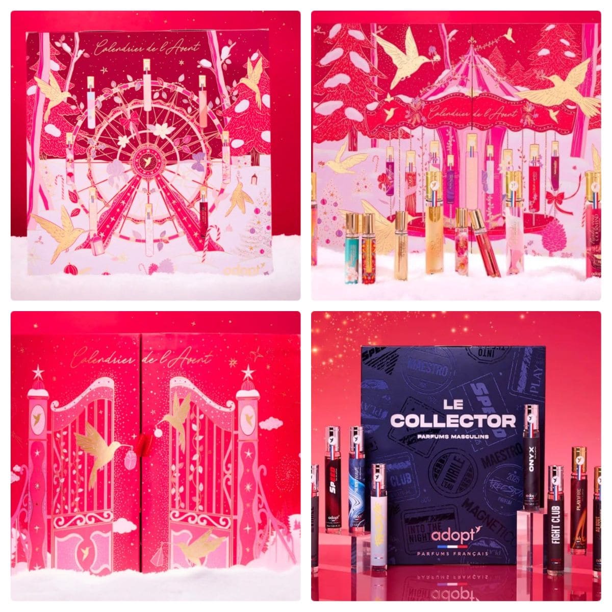 4 calendriers ADOPT PARFUMS 2025