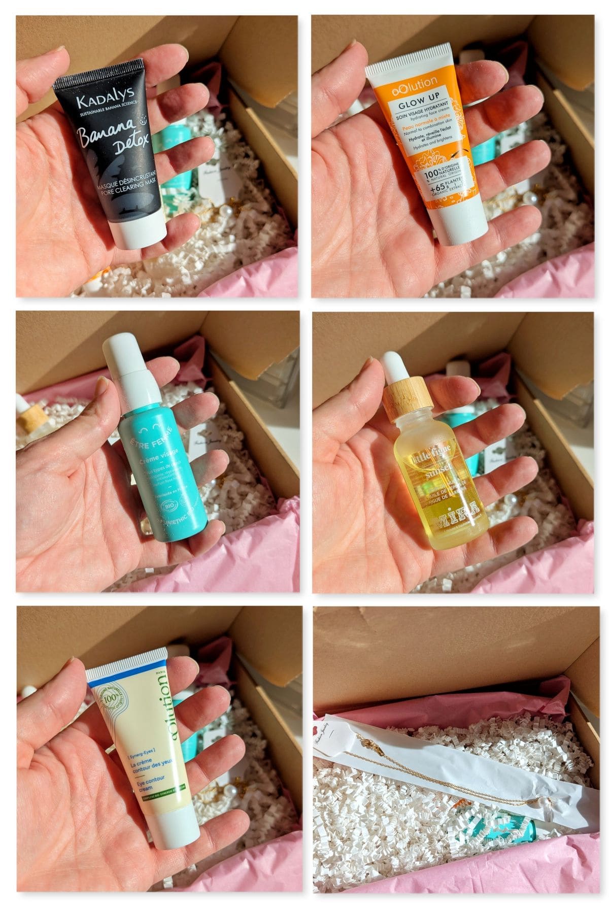 produits de soins contenus dans box beaute eternelle novembre 2025