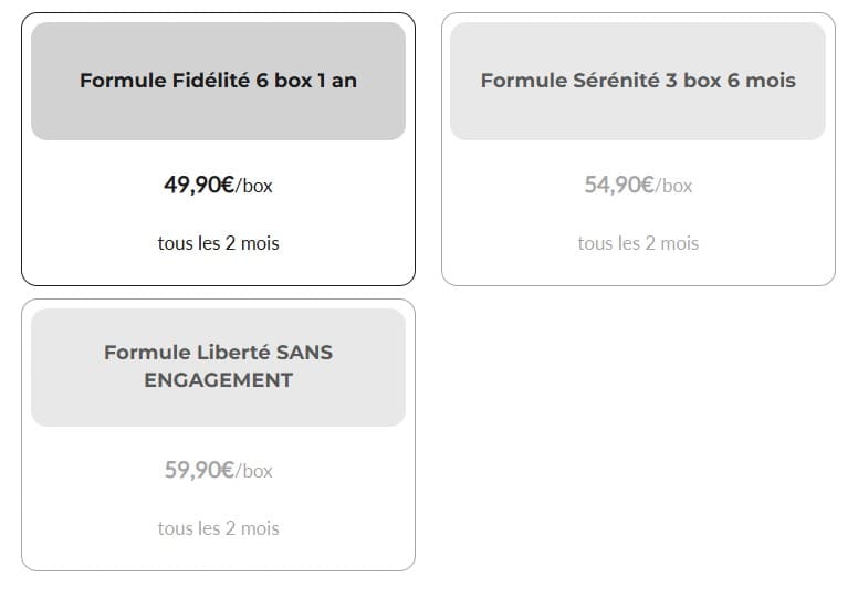 abonnements et tarifs box etern elle