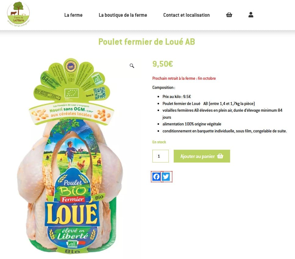 vente direct producteur volailles loue