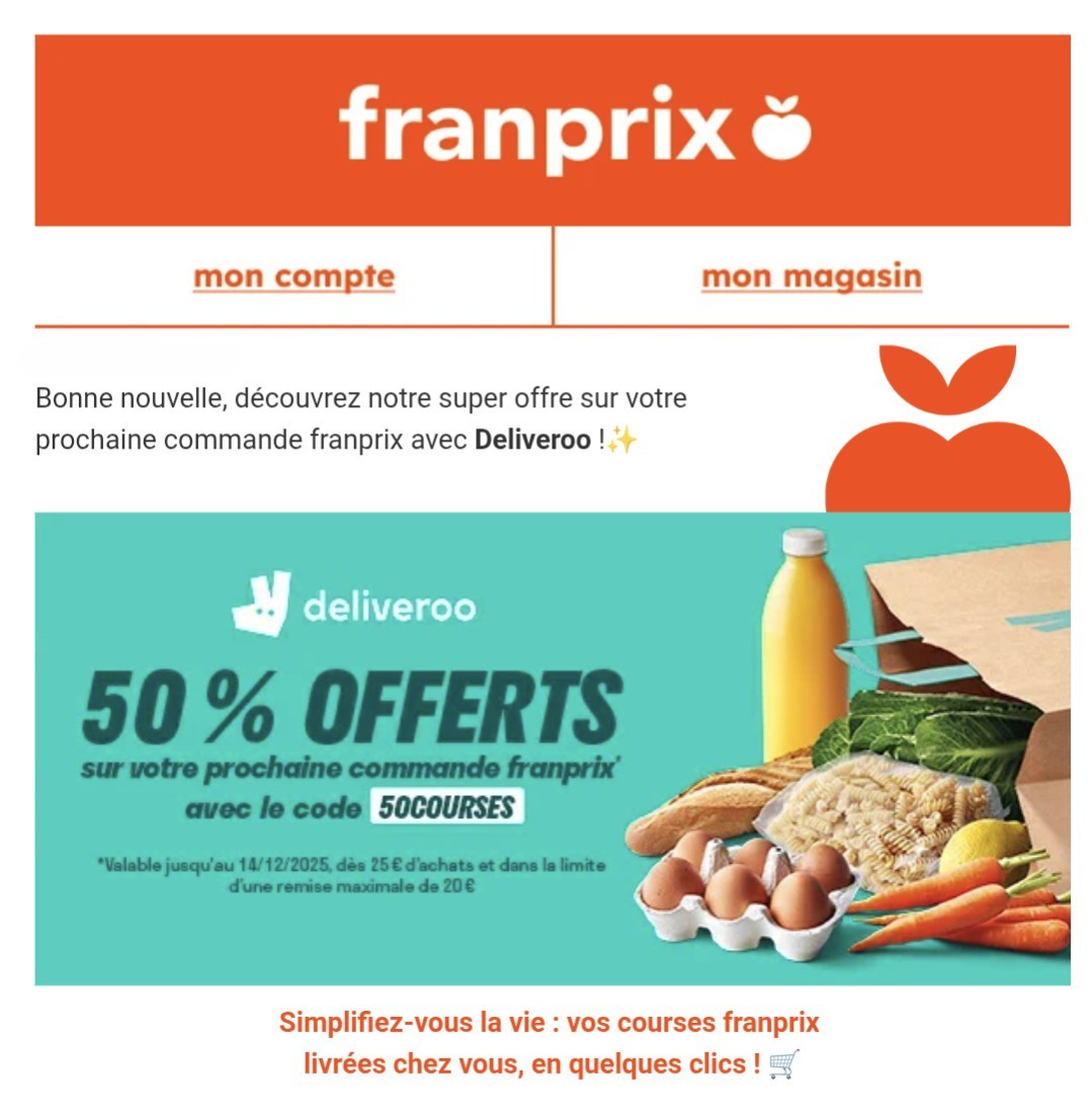 code reduction franprix deliveroo